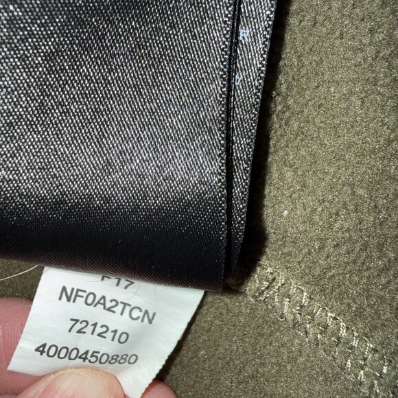 The North Face Texture Cap Rock Fleece Jacket Men’s Large Green EUC - Picture 6 of 9